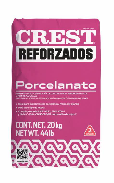 CEMENTO CREST PORCELANATO 20 K.G.